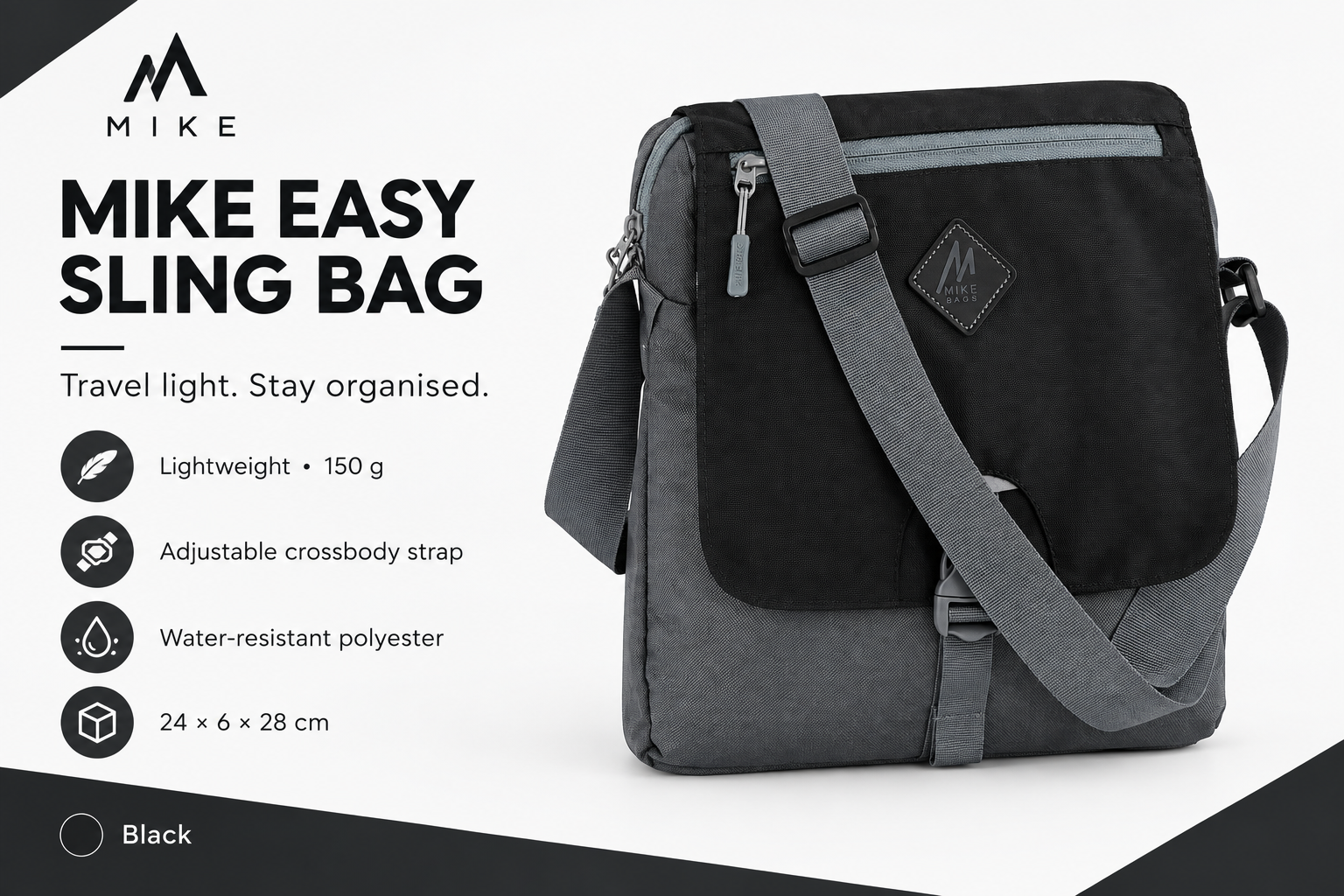 Easy Sling Bag - Black