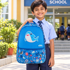 Smily Kiddos 17-Inch Baby Shark Backpack for Kids