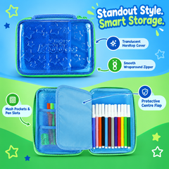 PVC Pencil Case - Blue