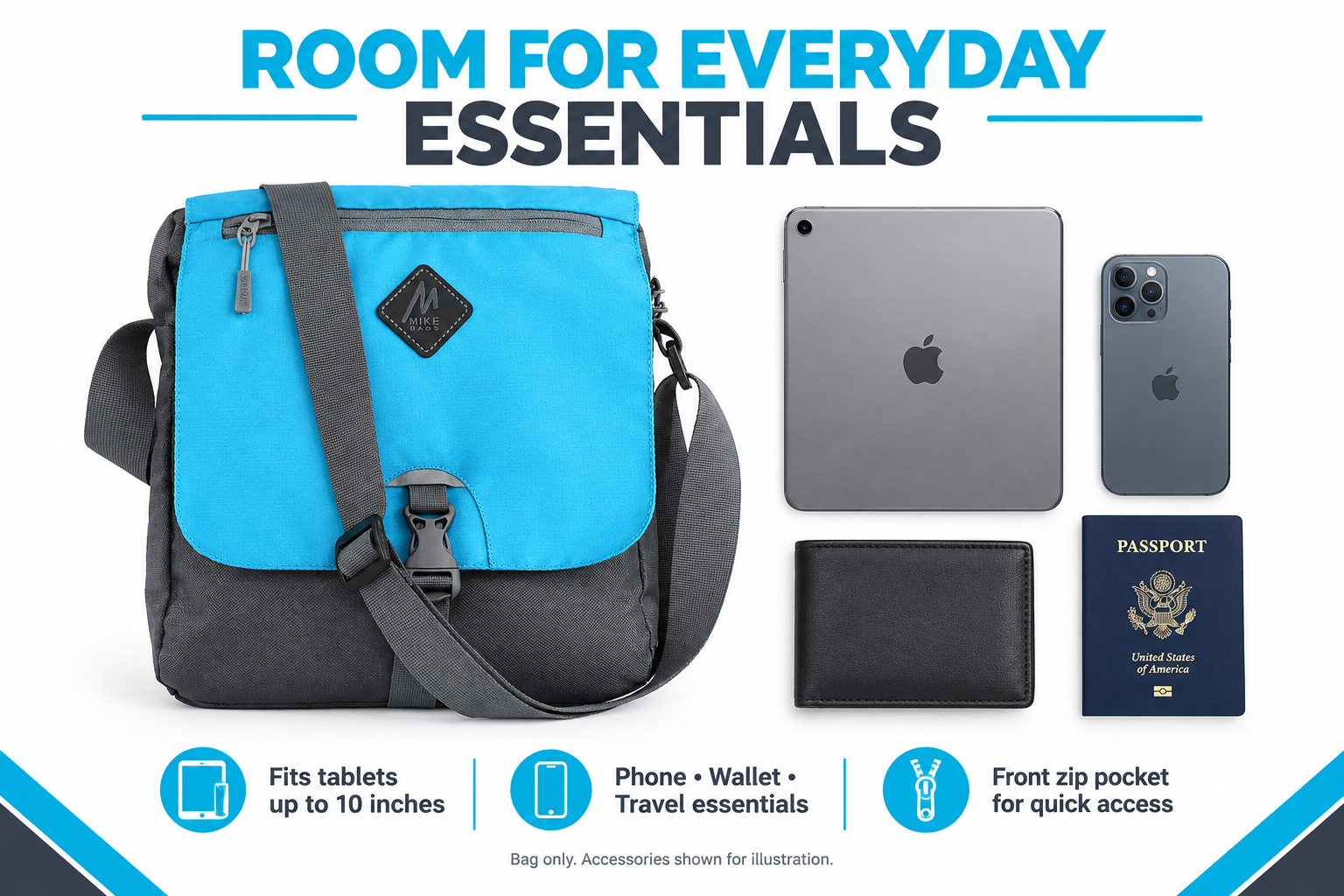 Easy Sling Bag - Light Blue