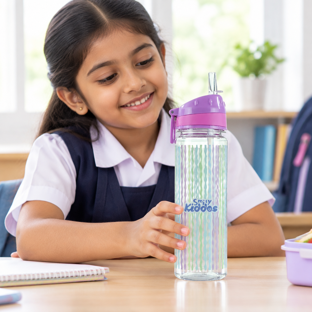 Straight Sipper Water Bottle for Kids 680ml - Butterfly