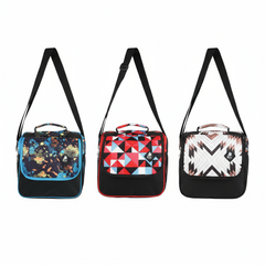 KitKat Lunch Bag – 11L Durable Polyester Lunch Box with Adjustable Strap | Available in White & Black, T Blue & Black, Red & Black