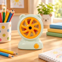 Smily Kiddos Fan Sharpener — Teal Blue