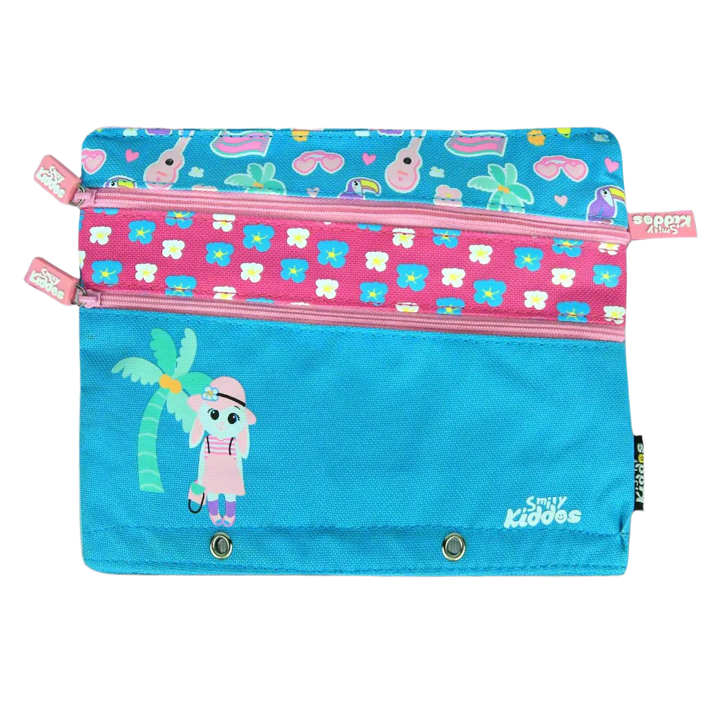 Smily Kiddos Fancy A5 Pencil Case Light Blue