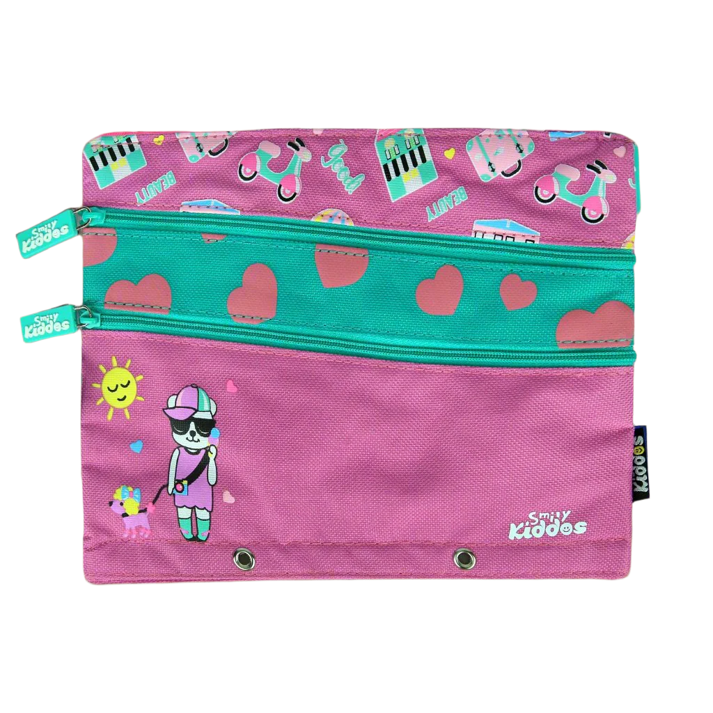 Smily Kiddos Fancy A5 Pencil Case Purple