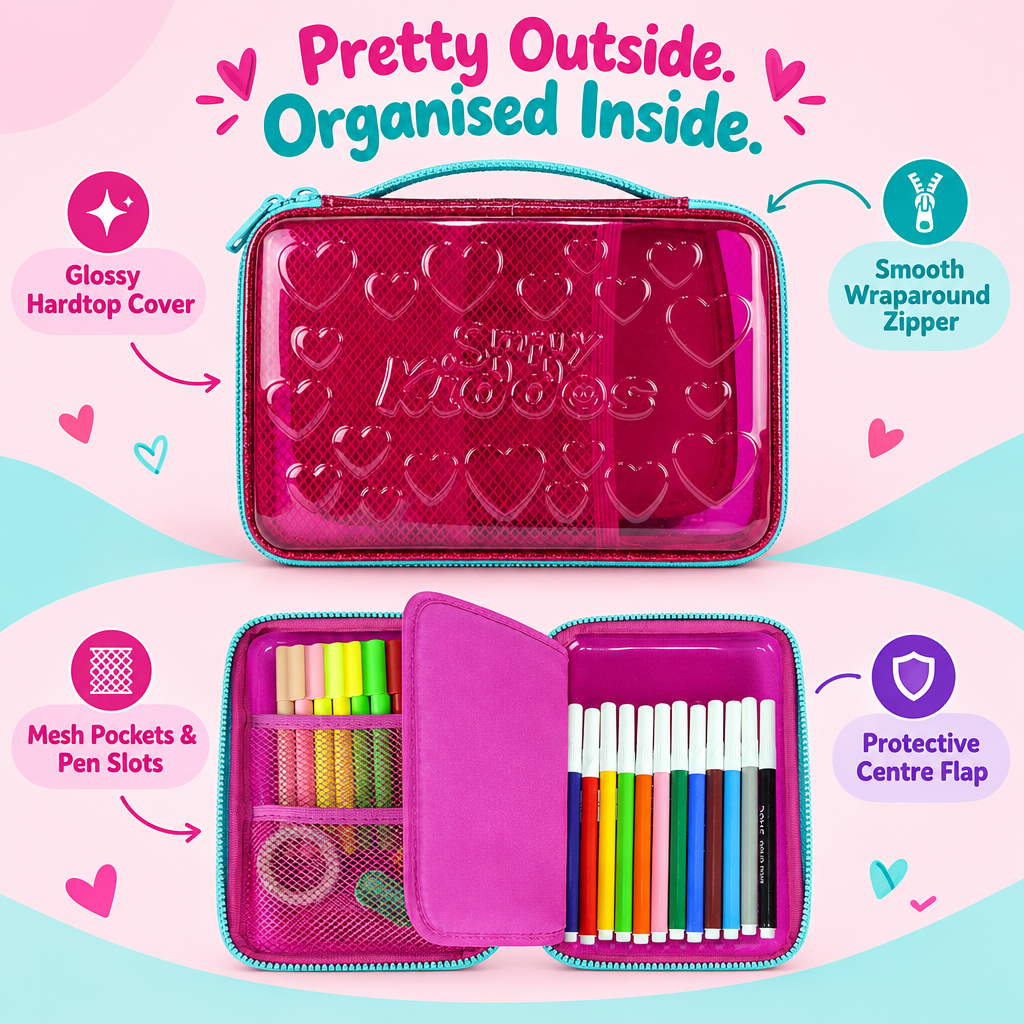 PVC Pencil Case - Pink