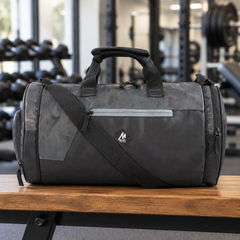 Mike Dual Tone Pro Gym Bag with Shoe Compartment – Grey
