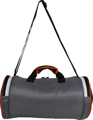 Mike Bags Fit Gear Gym Bag - Grey & Neon Orange
