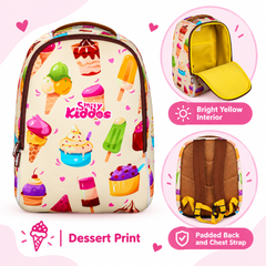 Delightful Ice Cream Neoprene Junior Backpack – Cream