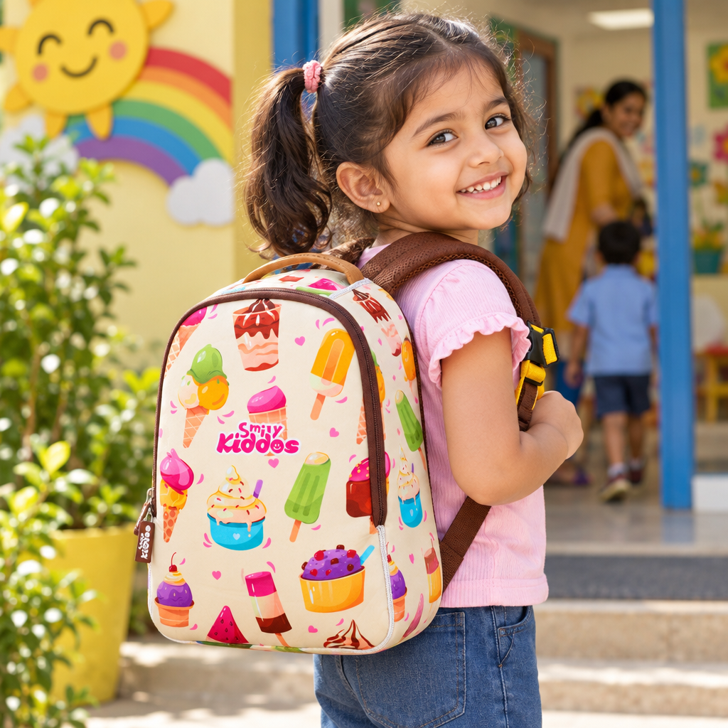 Delightful Ice Cream Neoprene Junior Backpack – Cream