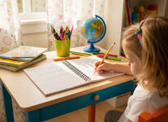 A5 Lined Notebook - Light Blue