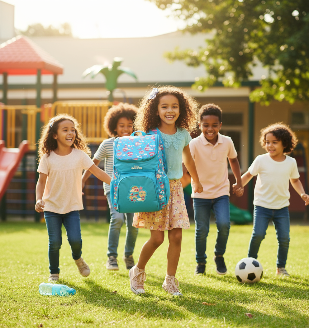 U Shape Backpack – Light Blue