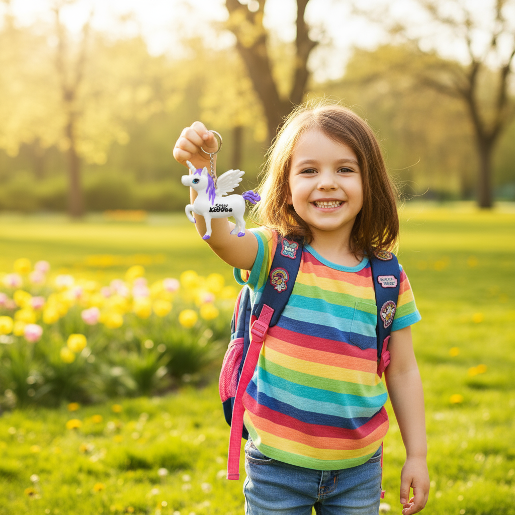 Unicorn Keyring Purple