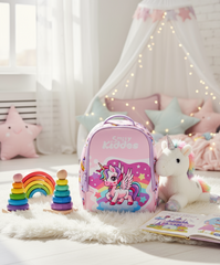 Magical Unicorn Theme Neoprene Preschool Backpack – Pink