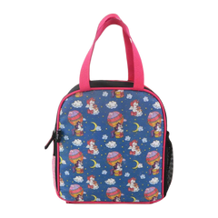 Smily kiddos joy lunch bag- Unicorn Theme - Teal Blue