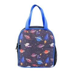 Smily kiddos joy lunch bag- space Theme - Violet