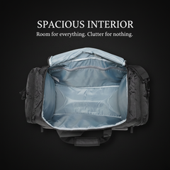 Mike Fortune Duffle Bag – Black | Large Travel & Gym Duffle
