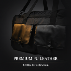 Mike Fortune Duffle Bag – Black | Large Travel & Gym Duffle