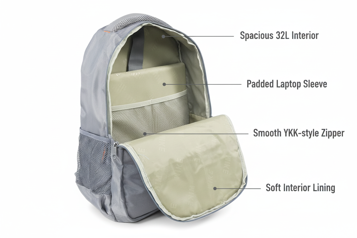Mike Metrolite Backpack - Grey
