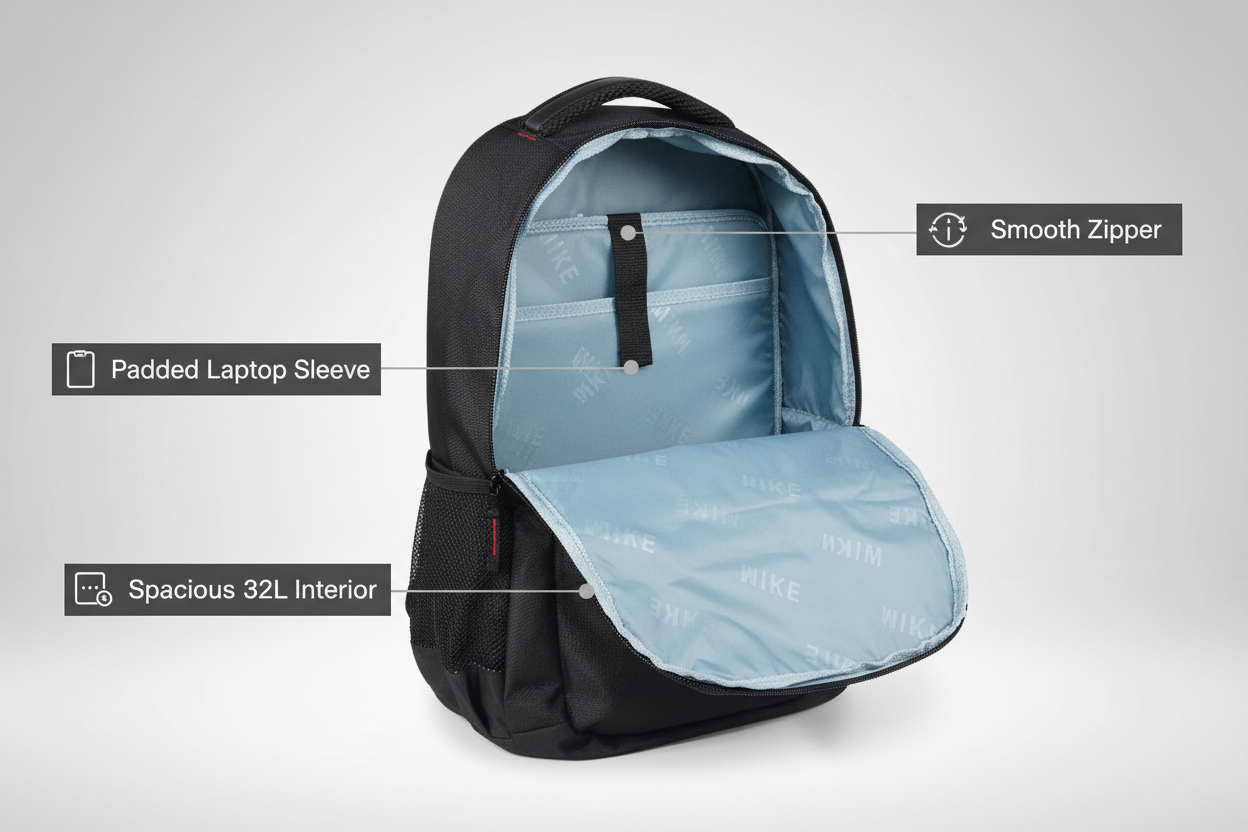Mike Metrolite Backpack - Black