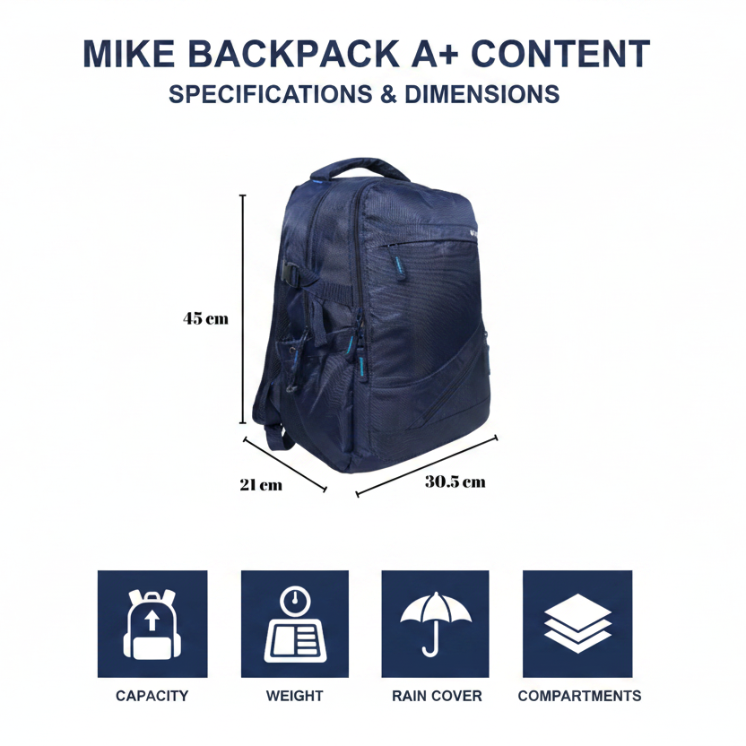 Mike Vectra Backpack - Blue