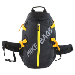 Mike Enticer 42L Trekking Backpack - Black with Yellow Zip
