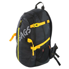 Mike Enticer 42L Trekking Backpack - Black with Yellow Zip