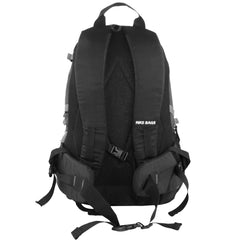 Mike Enticer 42L Trekking Backpack - Black with Yellow Zip