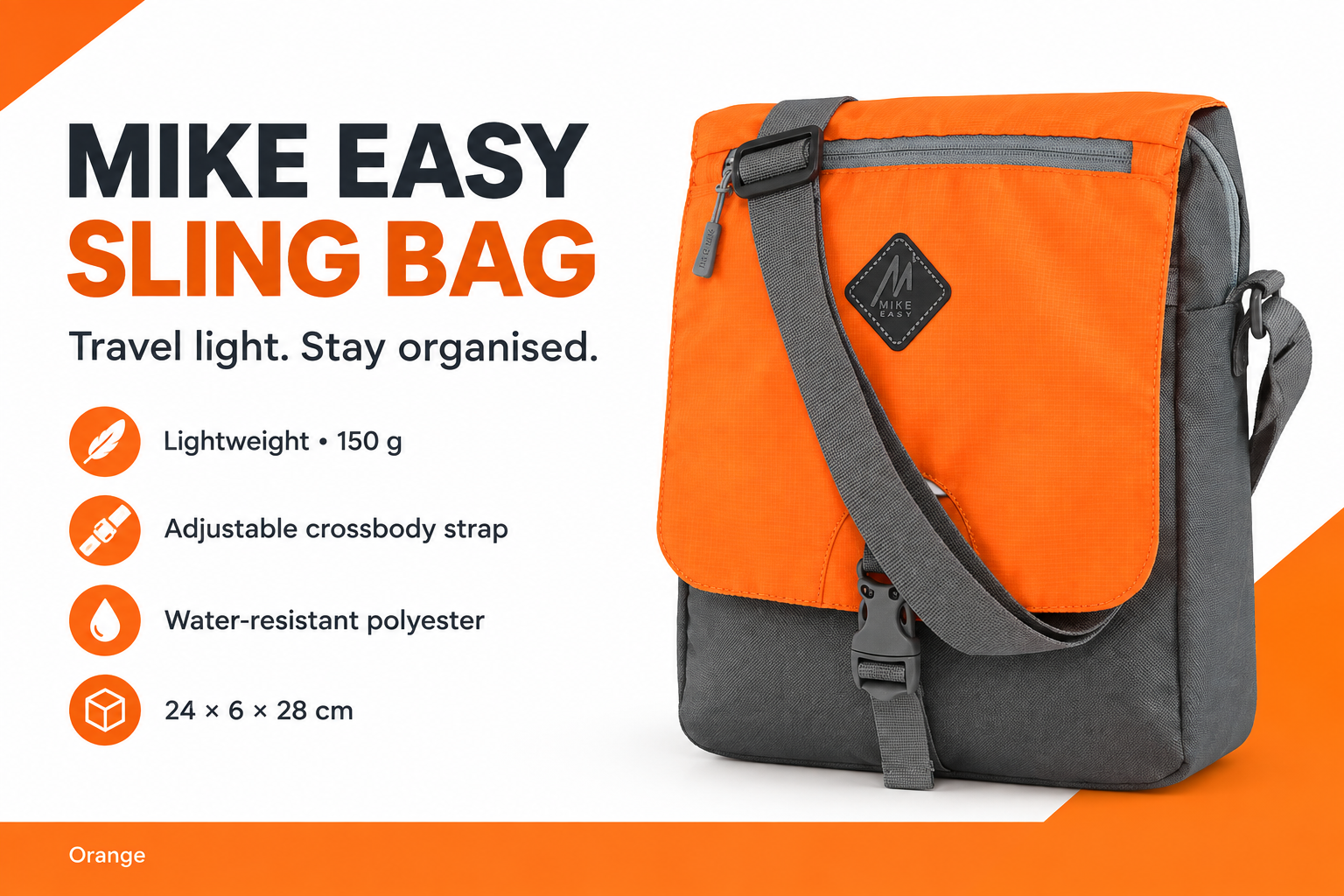 Easy Sling Bag - Orange