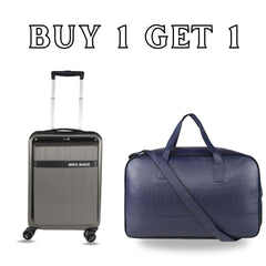 Mike Travel Combo 39L Nova Hard Case Trolley Bag & 32L Fizz Duffle Bag | Buy 1 Get 1