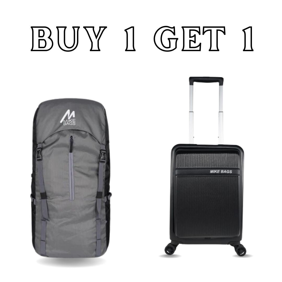 Mike Travel Combo: Mike 36L Explorer Trekking Bag & Mike Nova 39L Hard Case Trolley bag | Buy 1 Get 1