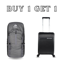 Mike Travel Combo: Mike 36L Explorer Trekking Bag & Mike Nova 39L Hard Case Trolley bag | Buy 1 Get 1