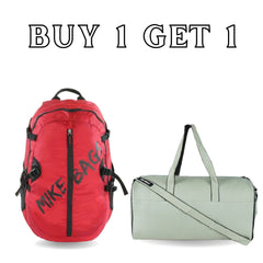 Mike Travel Combo: Enticer 42L Trekking Backpack & 26L PU Leather Duffle Bag | Buy 1 Get 1