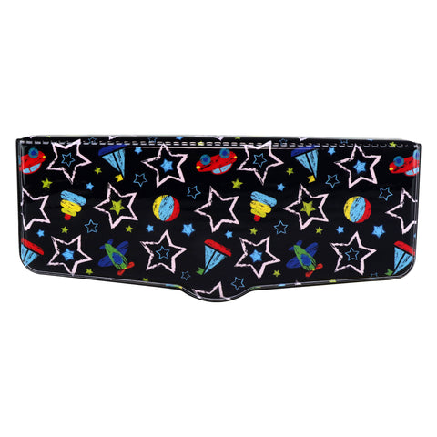 Image of Smily Kiddos Multi Functional Pop Out Pencil Box for Kids Stationery for Children - Star Theme - Black