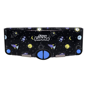 Smily Kiddos Multi Functional Pop Out Pencil Box for Kids Stationery for Children - Space Theme- Black