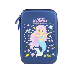 Smily Kiddos Single compartment eva pencil case - Mermaid Theme Blue