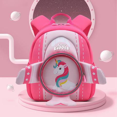 Image of Smily Kiddos Go out backpack - Unicorn theme Pink
