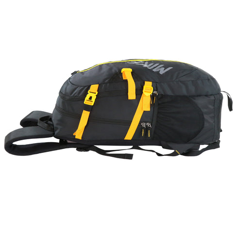 Image of Mike Enticer Trekking Backpack - Black Bag with Yellow Zip