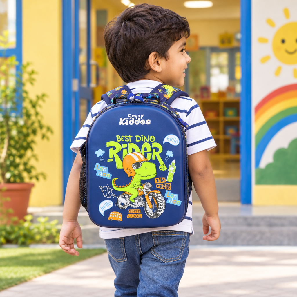 EVA Preschool Backpack Rider Dino - Blue