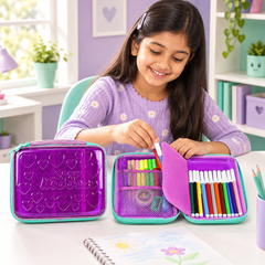 PVC Pencil Case - Purple