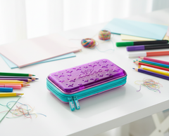 PVC Small Pencil Case - Purple