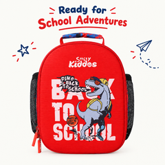 EVA Preschool Backpack - Dino Theme - Red