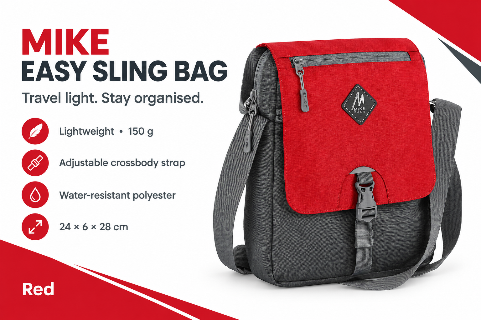 Easy Sling Bag - Red