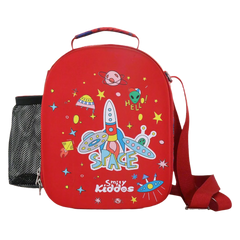 Smily Kiddos Hartop Eva Lunch Bag space theme - Red