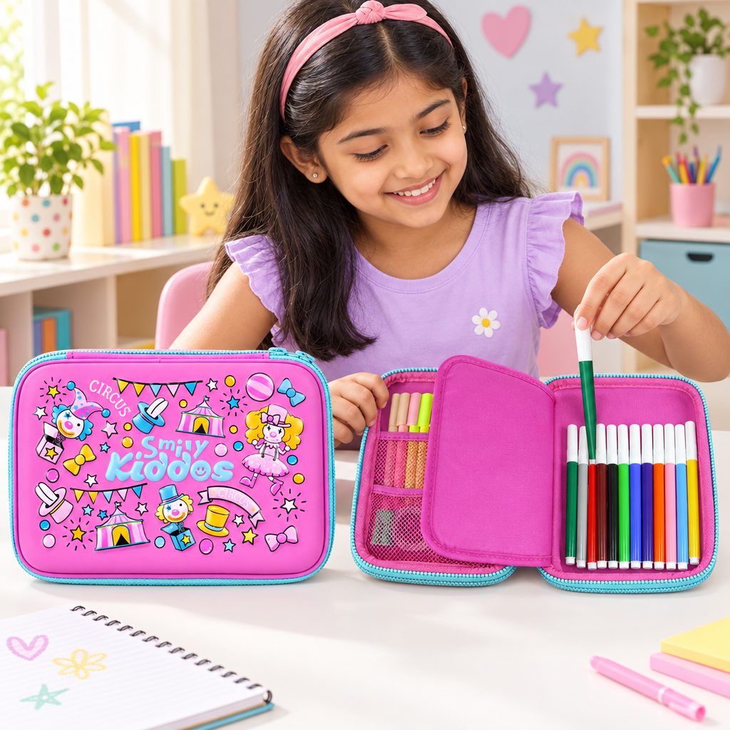 Eva Pencil Case - Pink