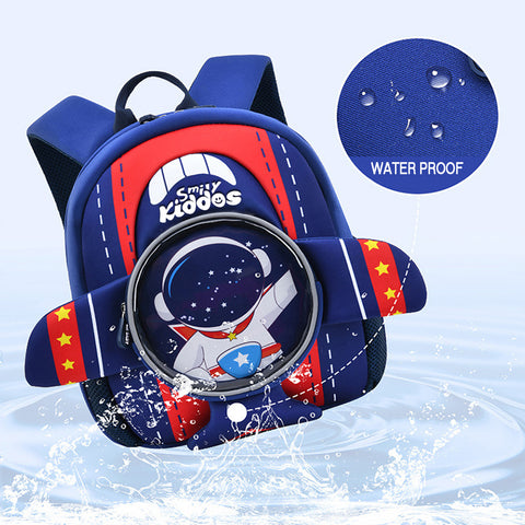Image of Smily Kiddos Go out Backpack - Space Theme Blue