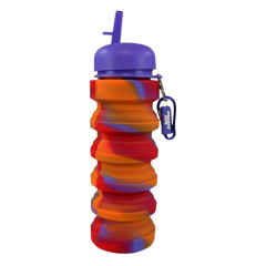 Smily Kiddos Silicone Expandable & Foldable Water Bottle Violet