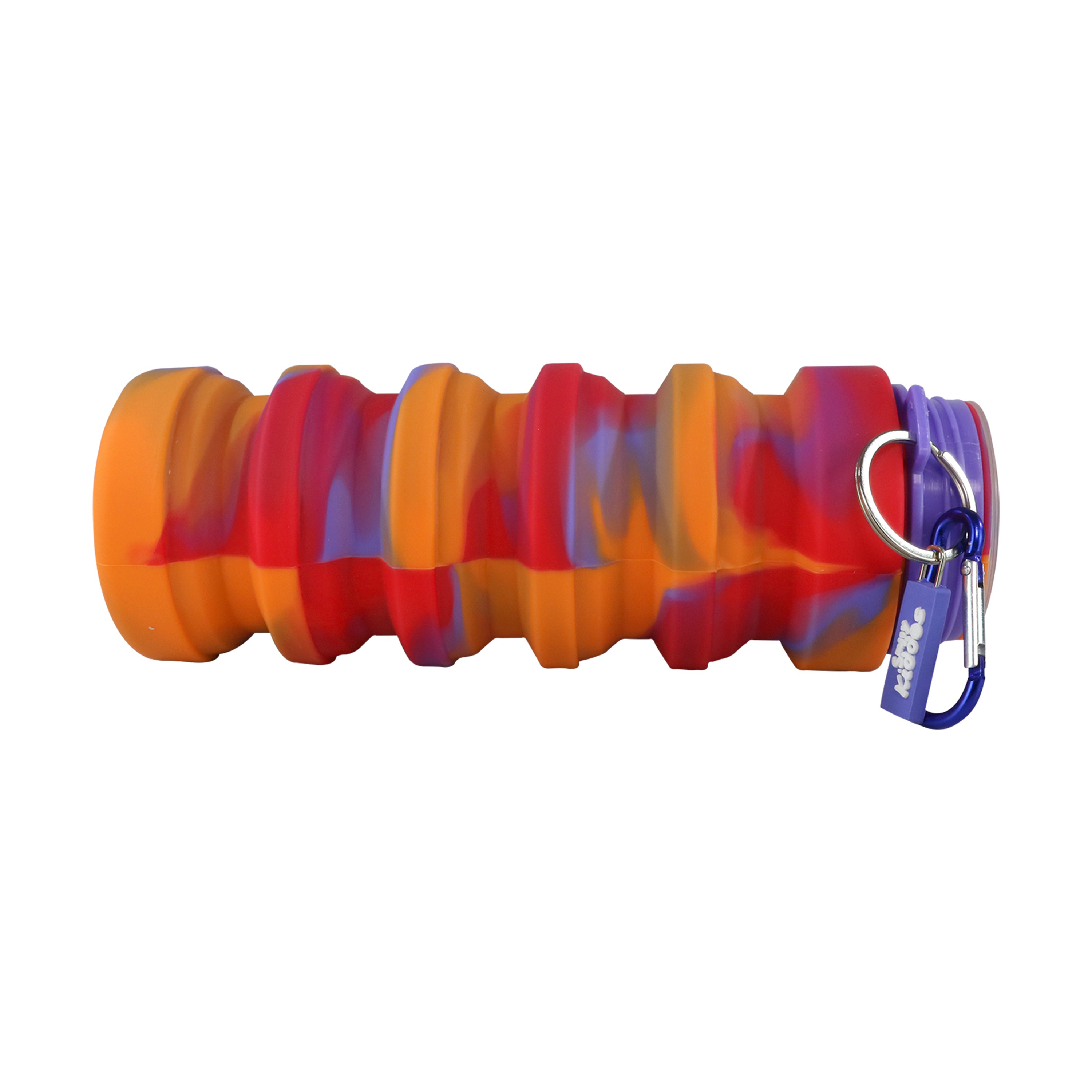 Silicone Expandable & Foldable Water Bottle Violet middle 