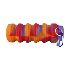 Silicone Expandable & Foldable Water Bottle Violet middle 