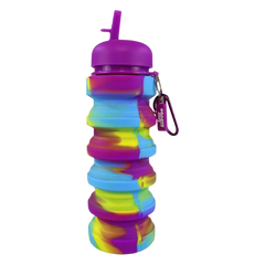 Smily Kiddos Silicone Expandable & Foldable Water Bottle Purple